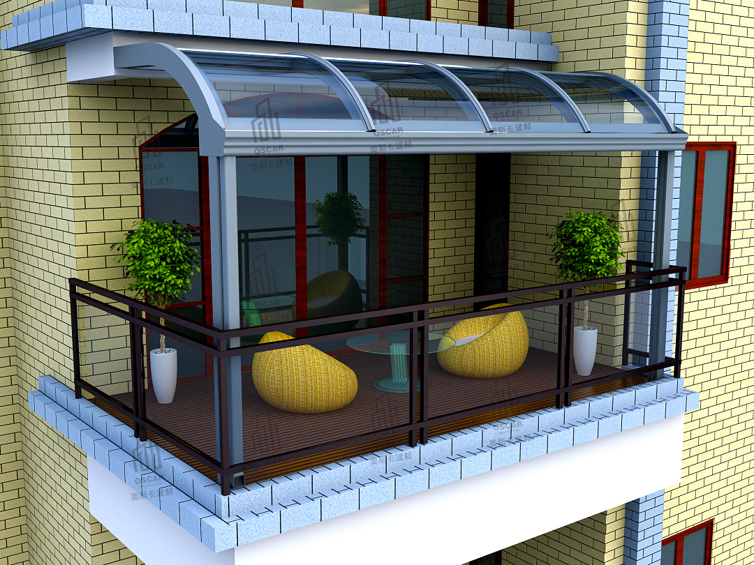 四平铝合金雨棚 铝合露台棚 遮雨棚 铝合金遮阳棚 遮阳棚 铝合金窗棚